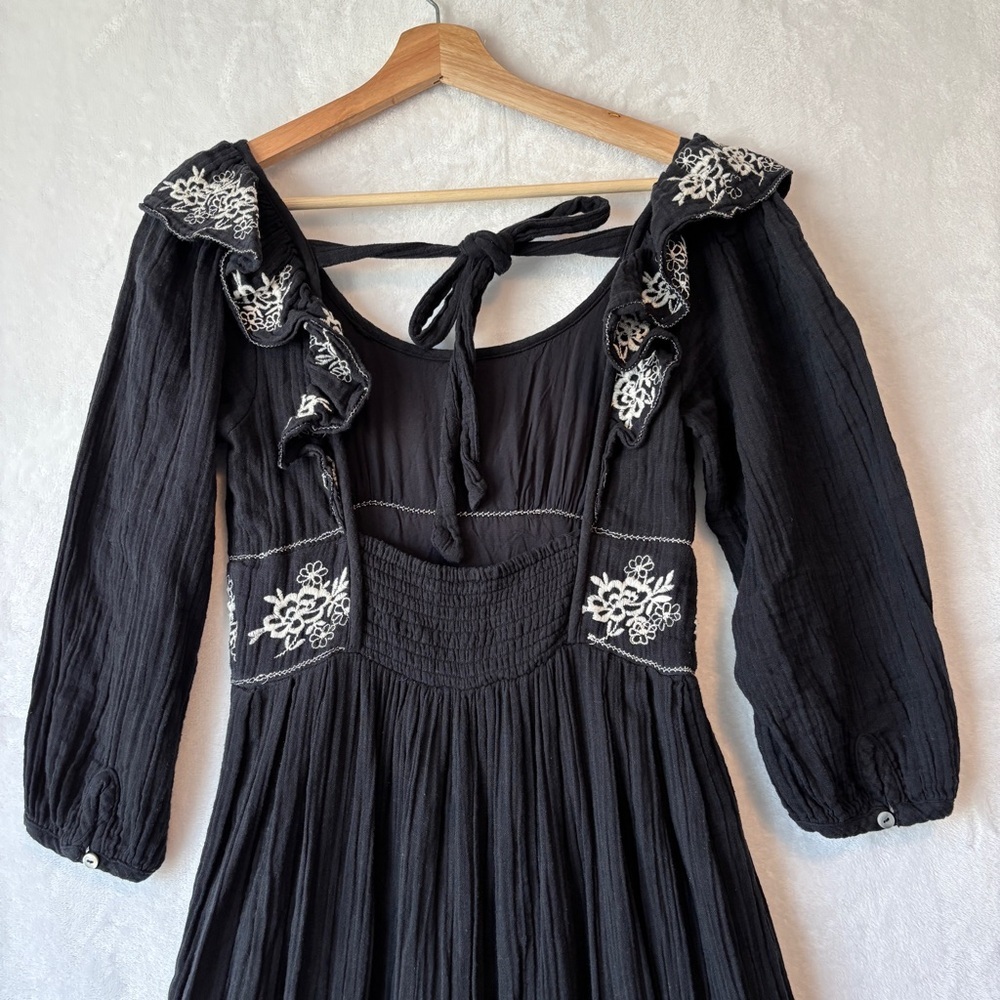 Free People black Lovers Lane Maxi Dress XS - Picture 12 of 15